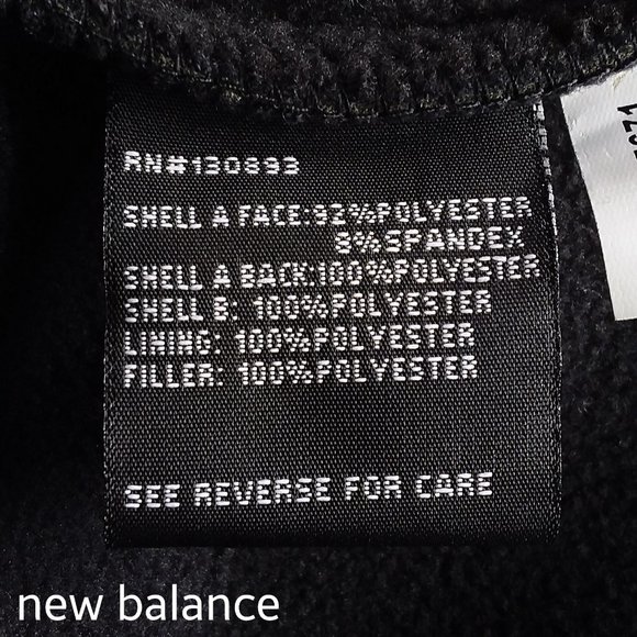New Balance Hooded Softshell Jacket Size L Green Black Water Wind Resistant NWT - Picture 10 of 10